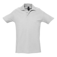 POLO PIQUÉ M/M 3 BOT SPRING BRANCO MATIZADO 